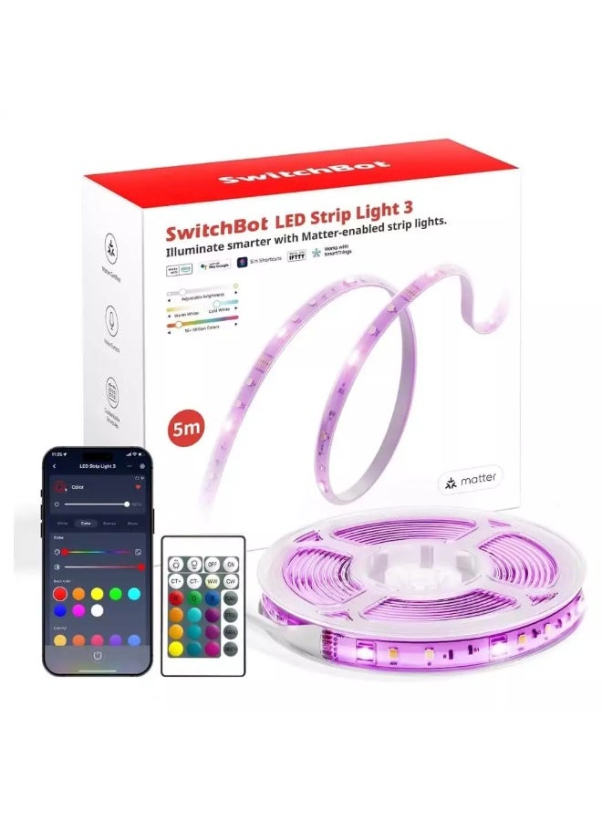 SwitchBot LED Strip Light 3 | 16.4ft 16m+ Colors - Image 1